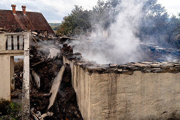 Professional Fire Damage Removal technician working in Cologne, MN